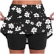 thumbnail image 1 of Mujeres Pantalones Cortos Atléticos de Impresión Elásticos de Cintura Alta Delgado Joggers con Bolsillos, Pantalones Cortos de Yoga para Mujeres, 1 of 7