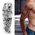 thumbnail image 1 of Etiqueta Engomada Del Tatuaje Del Brazo 3D Animal Brazo Tatuaje Lobo León Cool Falso Tatuaje Oso para Niñas Niños Amante Pareja Wdftyju Libre de BPA, 1 of 4