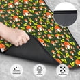 thumbnail image 3 of Cauagu Mushroom Leaf Pattern Car Floor Mat Set of 4,Car Carpet Mats Car Mats with Anti-Slip Backing & Driver Heel Pad Universal Fit for Cars/Trucks/SUV/Vans, 3 of 6