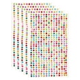 thumbnail image 1 of Uxcell 5 Hojas/2250pcs Stickers de Rhinestone Adhesivos Autoadhesivos Gemas Acrílicas de 3mm para Decoración de Uñas, Manualidades, Ropa, DIY y Maquillaje, Multicolor, 1 of 6