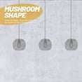 thumbnail image 3 of OULII Simple Bulb Shade for Ceiling with Mesh Lampshade Silver Iron 1Set, 3 of 8