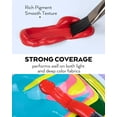 thumbnail image 5 of Nicpro 18 Colors Permanent Fabric Paint (8.45 oz, 250 ml) Soft Fabric Paint for Clothes, Non-Toxic Textile Paint for Fabric DIY Crafts, T-shirts, Shoes Jeans Bags Canvas for Adult with Color Wheel, 5 of 10