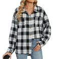 thumbnail image 2 of plaid shirts for women, 2 of 9