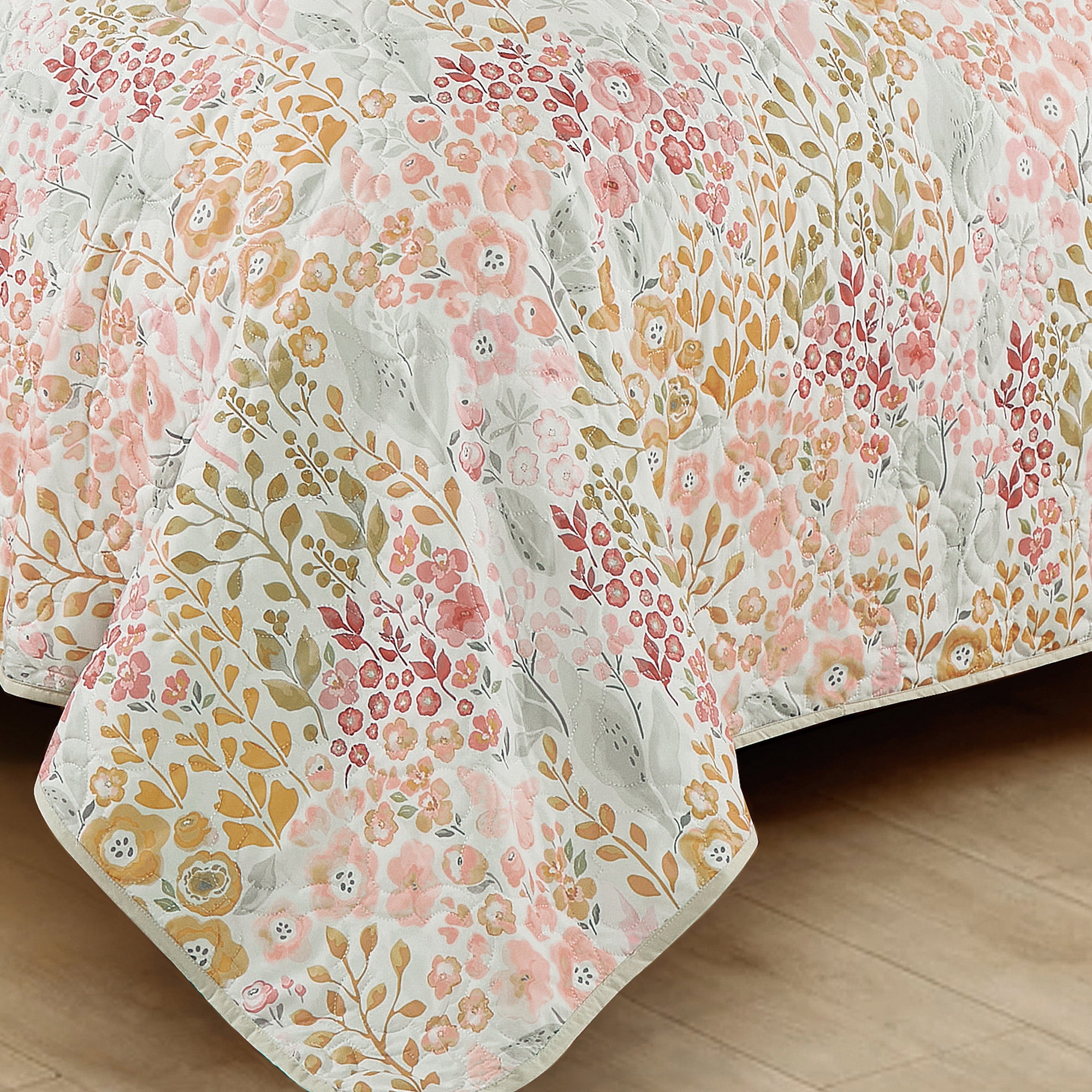 Evjk 3-Piece Decorative Lightweight Bedspread Set – Breathable, Microfiber with Chic Print, Queen