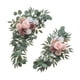 thumbnail image 4 of 2 piezas de arco de flores artificiales para boda, decoración de flores, telón de fondo para centros de mesa, caballete, al aire libre, 4 of 9