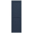 thumbnail image 5 of Ekena Millwork 15"W x 38"H True Fit PVC Two Panel Chevron Modern Style Fixed Mount Shutters, Starless Night Blue (Per Pair - Hardware Not Included), 5 of 9