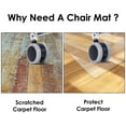 thumbnail image 2 of Sinfinate Office Chair Mat for Hardwood Floor, 36" x 48" Computer Desk Chair Mat, Floor Mats Wood/Tile Protection Mat for Work, Home, Gaming with Extended Lip, Transparent, 2 of 6