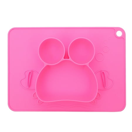 

1pc Baby Silicone Tableware Dinner Plates Children Dinner Dishes Feeding Plate