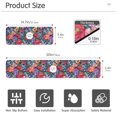 thumbnail image 3 of Yayeee Faucet Mat for Kitchen Sink 14.7" Diatomite Long Splash Guard Pad, Serene Floral Pattern, 2 Pack, 3 of 7