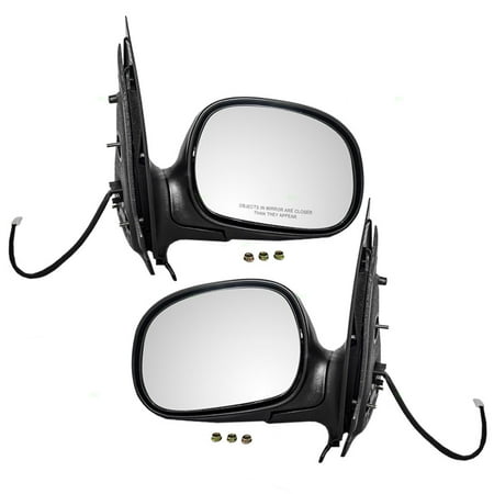 Ford Side View Mirror Pair Set Power Side View Mirrors w/ Adapters Replacement for Ford F150 Pickup Truck Expedition Lincoln Navigator F85Z17683GAB F85Z17682GAA ()
