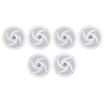 (6) Rockville RSM65W 6.5" 960 Watt Waterproof Shallow Slim Marine Boat Speakers