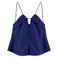 thumbnail image 5 of GPOECD Summer Tank Tops for Women Sleeveless Crop Camisole with Ribbed Knit Strappy Backless Design Breathable Casual Top Camisole Tops for Women 02_Dark Blue,L, 5 of 5