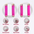 thumbnail image 4 of Cuerda para Saltar Ajustable, Ligera y Ajustable Asas Ergonómicas Alambre（Rosa）, 4 of 4