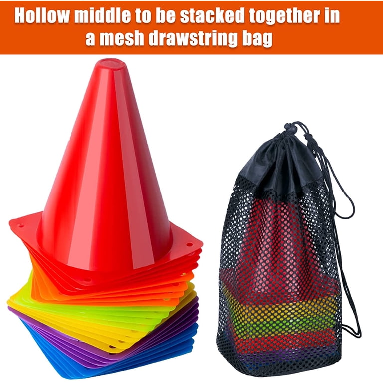 Fabulas 7-Inch Training Cones, 24-Pack Multicolor photo 4