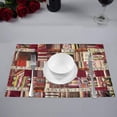 thumbnail image 2 of MKHERT Ethnic Patchwork of Tribal Aztec Turkish Design Placemats Table Mats for Dining Room Kitchen Table Decoration 12x18 inch,Set of 6, 2 of 4
