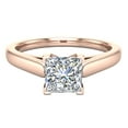 thumbnail image 5 of Diamond Engagement Rings For Women GIA Certified Princess Solitaire Diamond Ring 14K Rose Gold 0.50 Carat (I,SI), 5 of 7