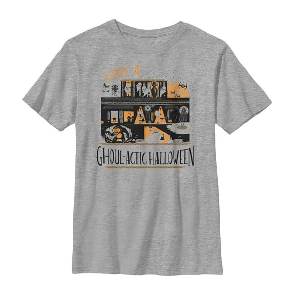 Boy's Star Wars Halloween Ghoulactic Haunted House Graphic Tee Athletic Heather Small