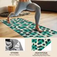 thumbnail image 4 of Leopard Pattern with Green and Black Spots Hot Yoga Mat Towel Non Slip for Hot Yoga - Quick-Drying Yoga Mat Cover with 4 Corner Pockets with Travel Bag - Hot Yoga Towel Non Slip 70"x26", 4 of 6