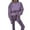 purple, variant on Women’s 2 Piece Lounge Set Oversized Sweatshirt and High Waist Slim Leggings Outfit – Cozy Casual Athleisure Tracksuit, Soft Stretch Knit Matching Set for Everyday Wear