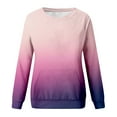 thumbnail image 6 of ManxiVoo Womens No Hood Pocket Sweatshirt Cozy Fall Winter Fashion Top with Front Pouch L Size Purple, 6 of 6