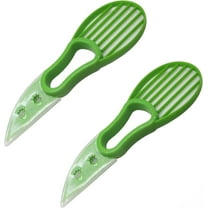 Avocado Slicer (Pack of 2) - 3 In 1 Tool - Cutter, Peeler, Pitter & Scooper - Multifunctional Knife - Splitter - Easy to Use - Kitchen Gadgets