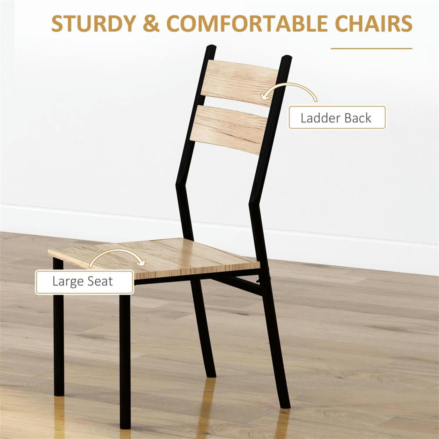 Demi Bonn 3 Piece Dining Table Set for Small Spaces, Modern Kitchen Table and Chairs for 2 Dining Room Set with Chairs Home Furniture Rectangular, Beige