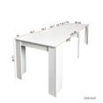thumbnail image 5 of 118.5" Modern Extendable Console Table,Wood Rustic Dining Table with Spacious Tabletop,Entryway Cupboard Extra Long Dining Table Sideboard with Strong Leg,Chair not Include,for Bar Kitchen Living Room, 5 of 10