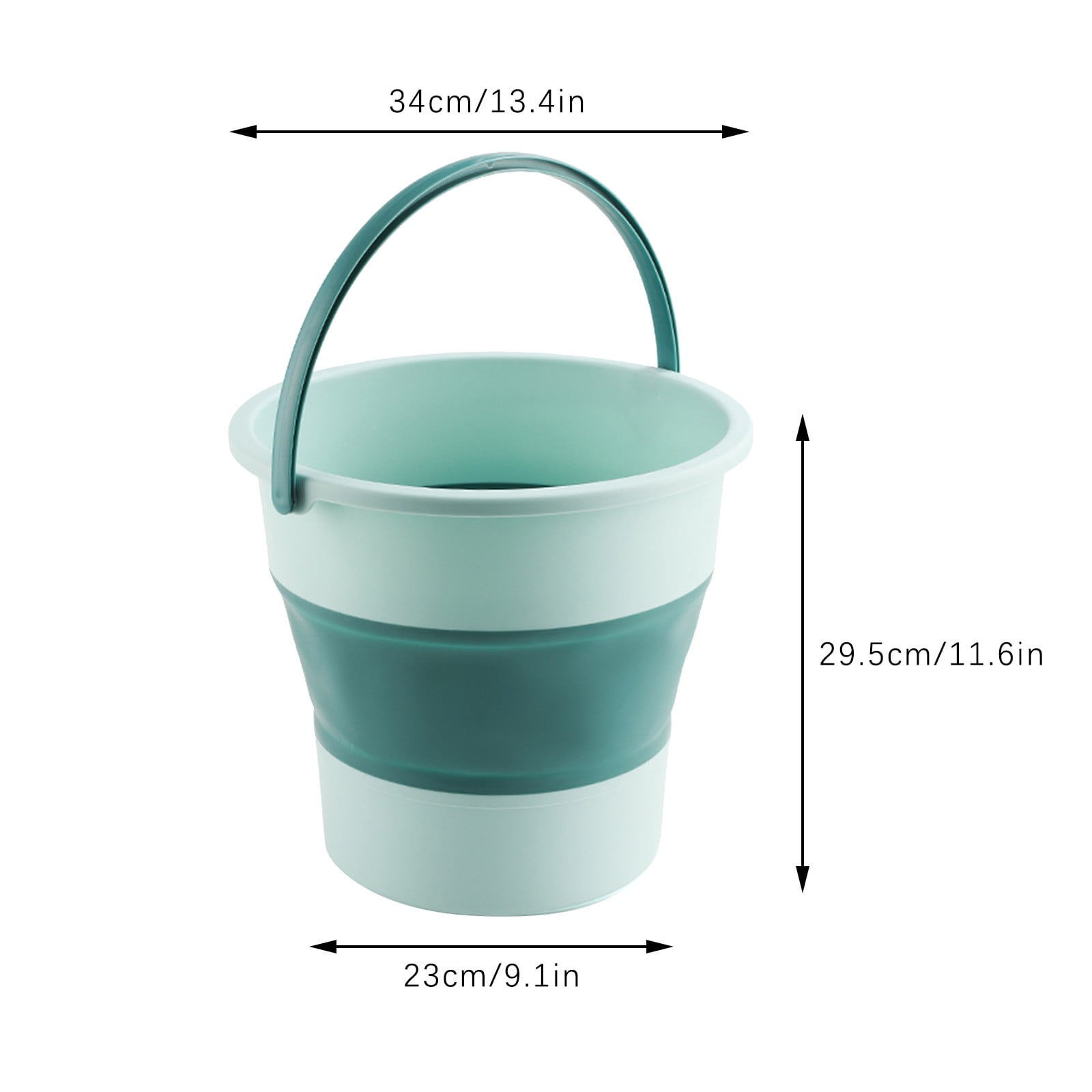 aoksee Collapsible Bucket 4.6L, Cleaning Bucket Mop Bucket, Folding  Foldable Portable Small Plastic Water Supplies for Outdoor Garden Camping  Fishing Car Wash Space Saving 
