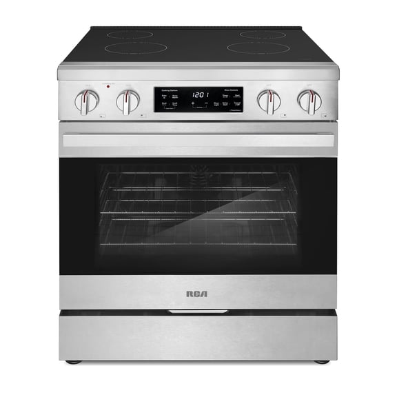 30 in. Heritage Collection 4.6 cu. ft. Electric Range with 4 Surface Burners and Convection Oven in Stainless Steel