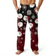 thumbnail image 2 of Hearthz Fleece Pajama Pants for Men Christmas Pajama Pants Men Winter Warm Plush Fluffy Sleep Pants for Men with Pockets, 2 of 6