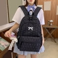 thumbnail image 4 of Women Laptop Backpacks Large Capacity Aesthetic Backpack with Pendant Casual Travel Daypack for Travel Outings Picnics Recreational Activities (Black), 4 of 7
