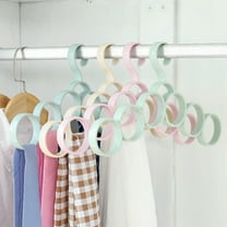 Space Saving Hangers,Plastic Scarf Rack,9 Hole Wardrobe Closet Organizer,Home and Dormitory Student Closet Storage Hanger