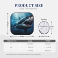 thumbnail image 3 of Hirioo 3D Realistic Shark for 2PCS Windshield Sun Shade Foldable | Front Windshield Shade for Sun, Heat and UV Rays-Small, 3 of 6