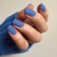 thumbnail image 1 of Uñas postizas cortas y cuadradas de color azul cielo mate, pegamento para uñas cuadradas cortas, pegamento de gel suave para uñas, uñas cortas para mujeres, uñas acrílicas gruesas y reutilizables de c, 1 of 1