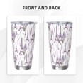 thumbnail image 3 of Haiem Lavender Flowers Printed 20oz Straight Skinny Car Cups With Insulated Cup Sleeve Portable Handle, Sports Travel Coffee Mug, Stainless Steel, Insulated-Straw Three-piece Set, 3 of 8