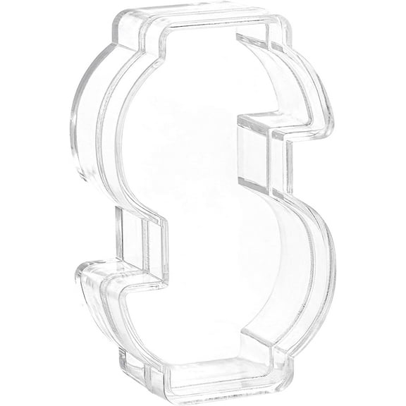 Money Shaped Acrylic Candy Boxes 24 Pack 3.16"X1"X1.96"