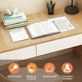 thumbnail image 2 of GHSDFBB NATRKE Clear Desk Mat Pad, 32"x16"Large Transparent Writing Desk Pad Blotter, 1.5mm PVC Translucent Waterproof Non-Slip Desk Protector for Home Office, 2 of 6