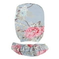 thumbnail image 3 of Floral Stretch Office Armchair Swivel Computer Chair , Peony, 3 of 5