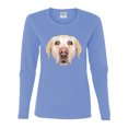 thumbnail image 2 of Wild Bobby, Golden Retriever Cute Gift, Dog Lover, Women Graphic Long Sleeve Tee, Light Blue, Medium, 2 of 4