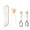A, variant on Eolstice Stainless Steel Children's Tableware Set, Child Food Utensils, Practice Chopsticks Spoon Fork, Toddler Feeding Learning Kit for Kids