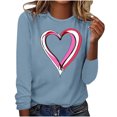 thumbnail image 1 of Birdeem Mode Femmes Décontracté Manches Longues Imprimé Col Rond Blouse Ample Hauts, 1 of 1