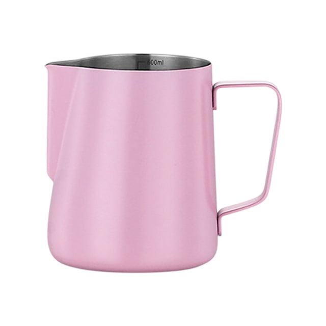 Elegante taza de café expreso, jarra para café con leche con un diseño elegante y un café con leche suave, acero inoxidable de gran durabilidad para los amantes del café (350 ml)
