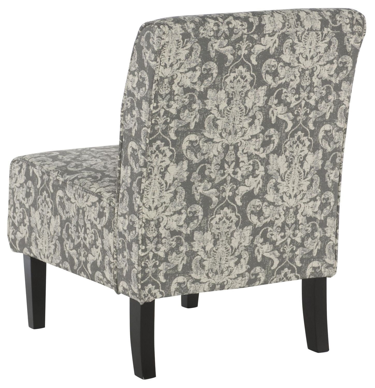 Chaise d'appoint en damassé gris Avondale