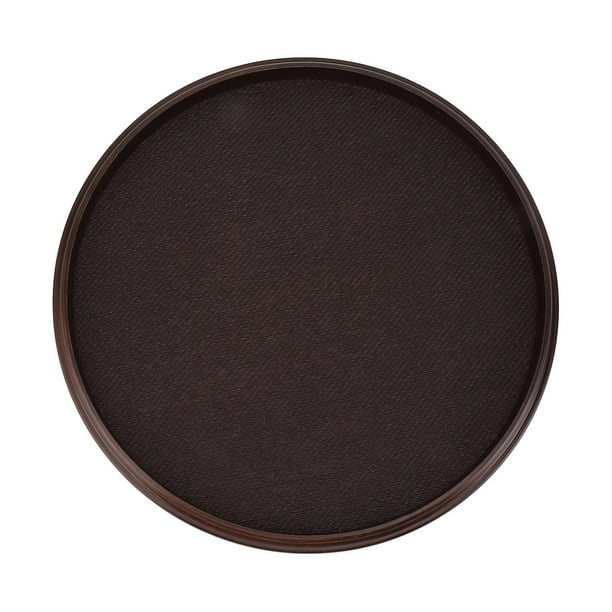 Tea tray retro non-slip minimalist retro Japanese style food serving tray for home coffee snacks meals M round.