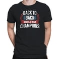 thumbnail image 2 of Smartprints Back to Back World War Champions Men's T-shirt, Black, S, 2 of 3
