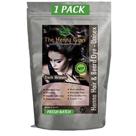 Dark Brown Henna Hair Dye Chemicals Free Hair Color