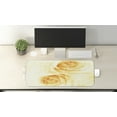 thumbnail image 2 of Yellow Computer Mouse Pad, Rose Flower in Watercolor Effect Romantic Girly Classic Style Design Print, Rectangle Non-Slip Rubber Mousepad Large, 31" x 12" Gaming Size, Yellow and Beige, by Ambesonne, 2 of 2