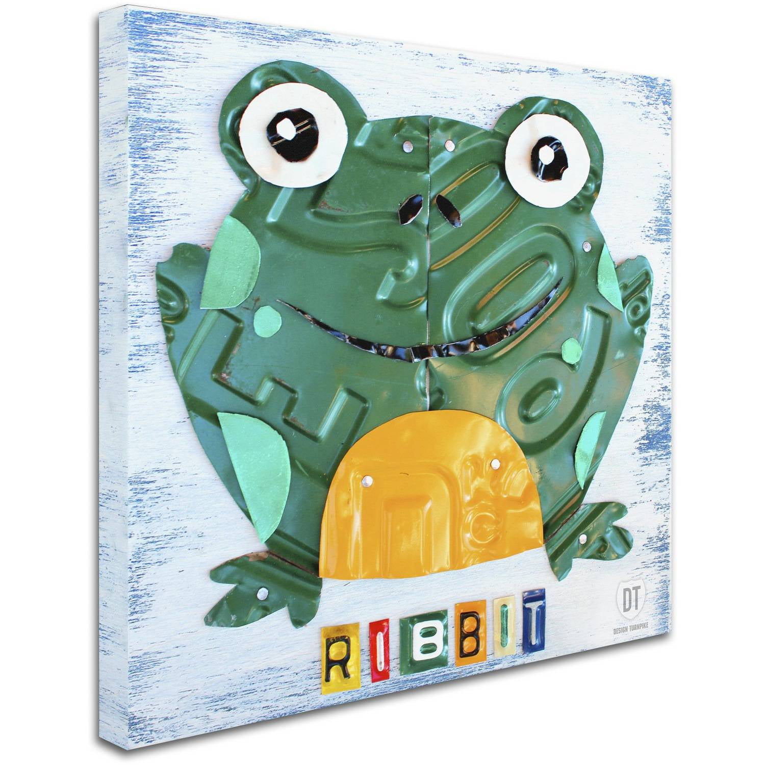 Trademark Fine Art 'Ribbit the Frog' Canvas Art by Design Turnpike