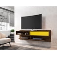 thumbnail image 2 of Manhattan Comfort Astor 21"H Wood Floating Entertainment Center in Brown/Yellow, 2 of 3