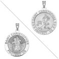 thumbnail image 2 of PicturesOnGold.com Ice Hockey - Saint Christopher Doubledside Sports Religious Medal 3/4 inch Sterling Silver, 2 of 4
